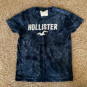 Hollister blue tie dye shirt